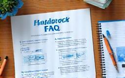 Handbook with product FAQ